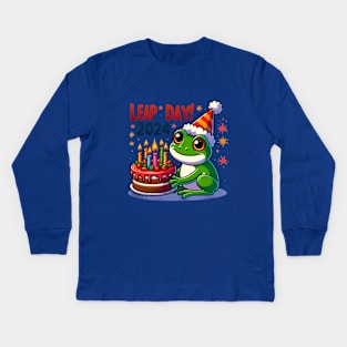 Leap Day Kids Long Sleeve T-Shirt